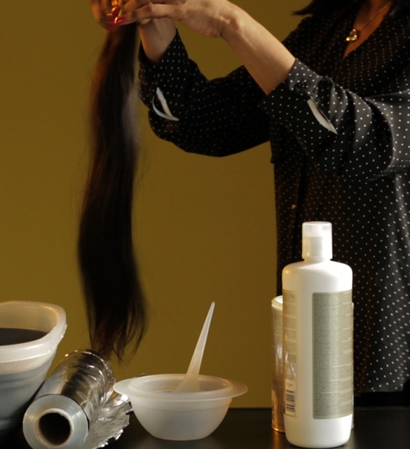 Teinture mèches cheveux BL Paris